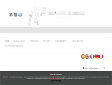 Tablet Screenshot of laboratoriodesabores.com